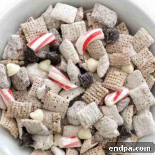 35 Effortless Peppermint Delights 15 Festive Peppermint Bark Puppy Chow