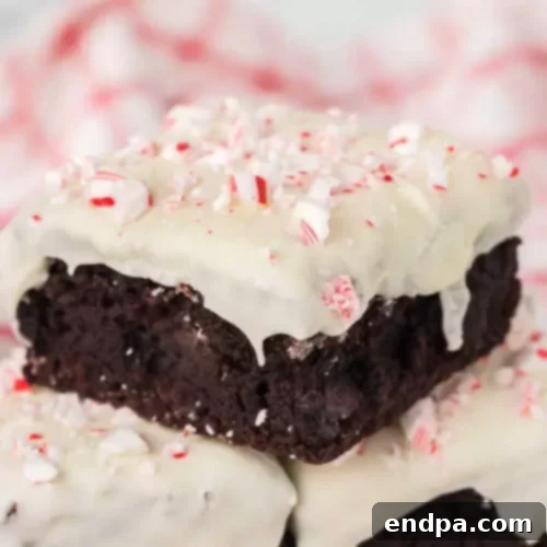 35 Effortless Peppermint Delights 3 Decadent Peppermint White Chocolate Brownies