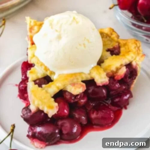 39 Must-Try Pie Recipes 15 A classic Homemade Cherry Pie with a beautiful lattice crust and juicy cherry filling, served with a scoop of vanilla ice cream.
