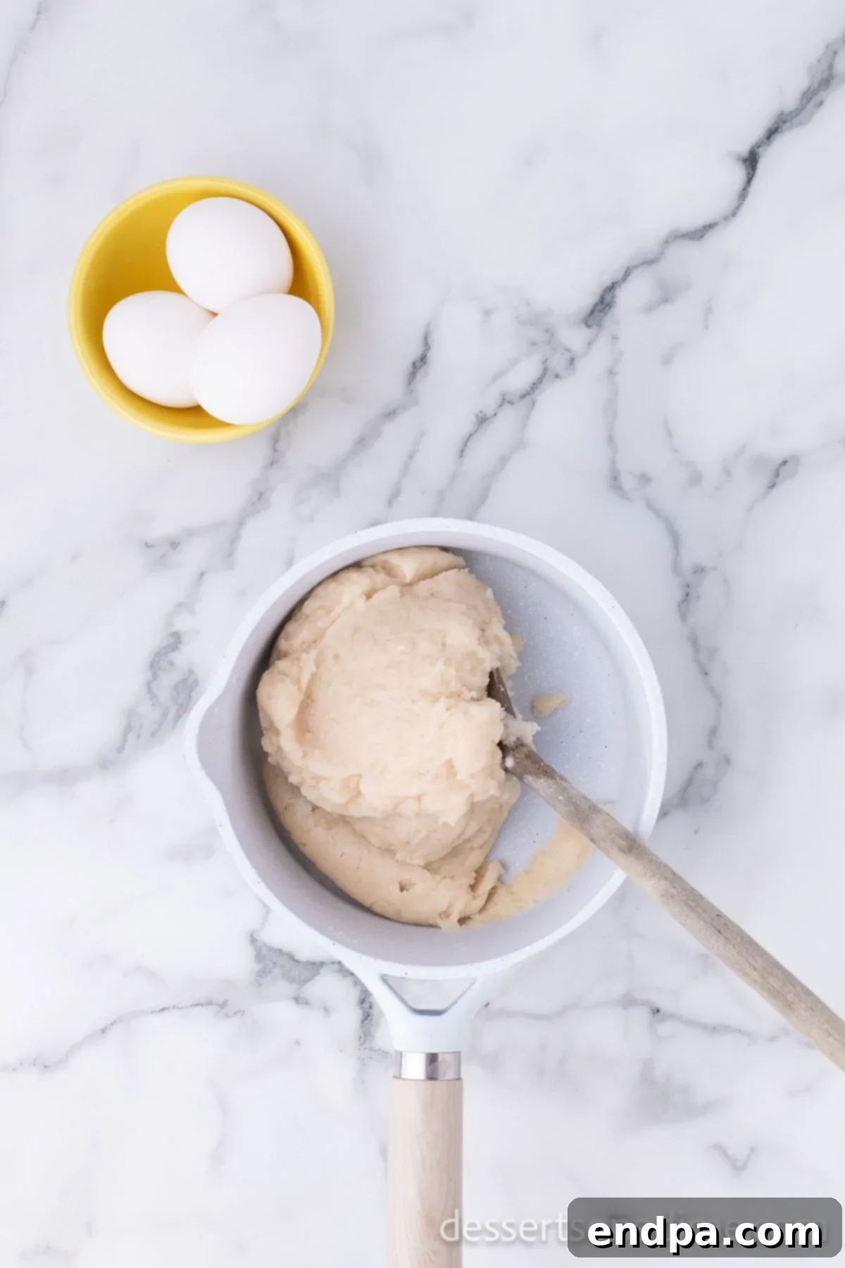 Dough formed into a ball. 