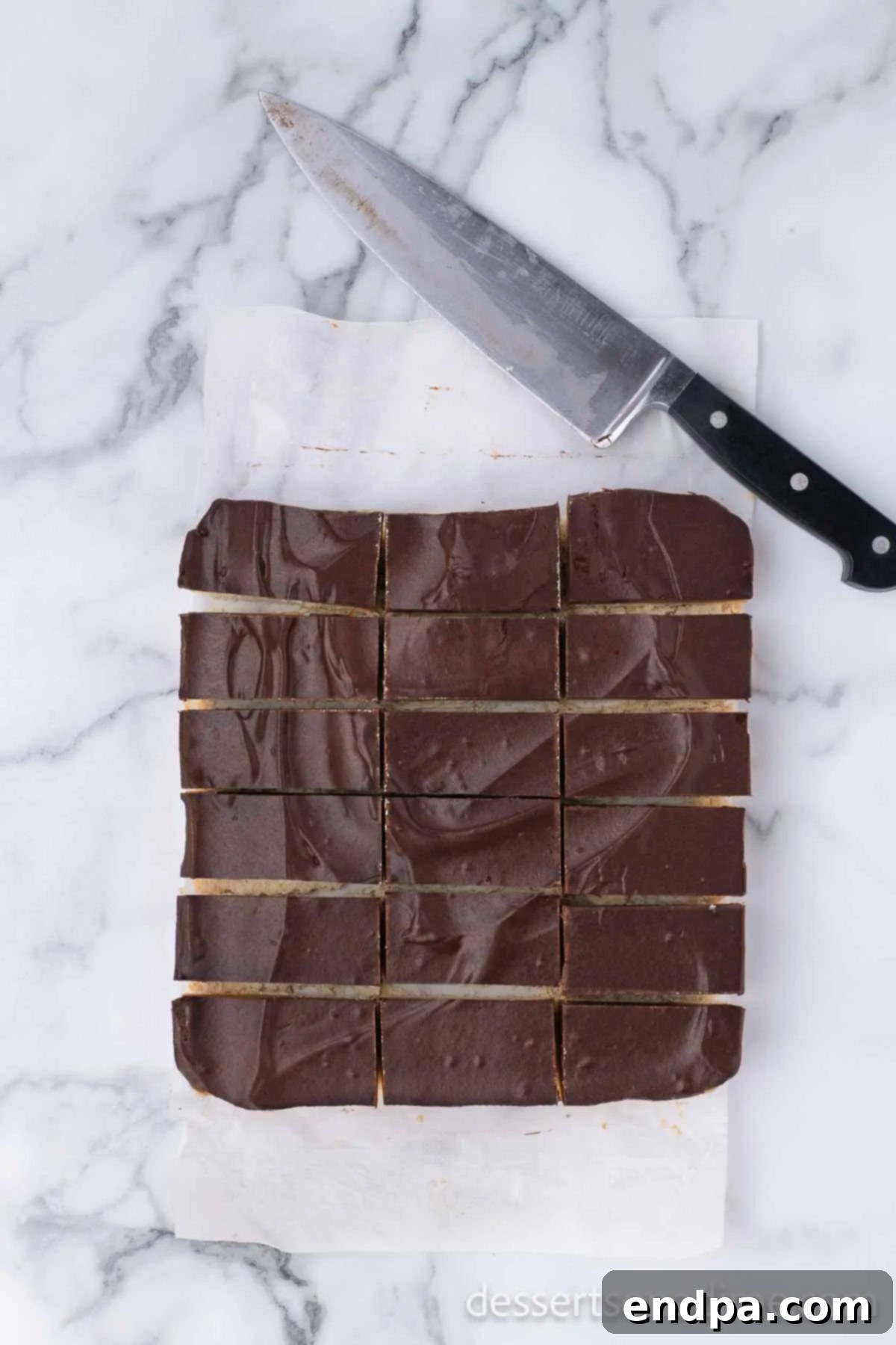 Make Your Own Twix Bars 15 Homemade Twix bars, perfectly cut into rectangular shapes and ready to serve.