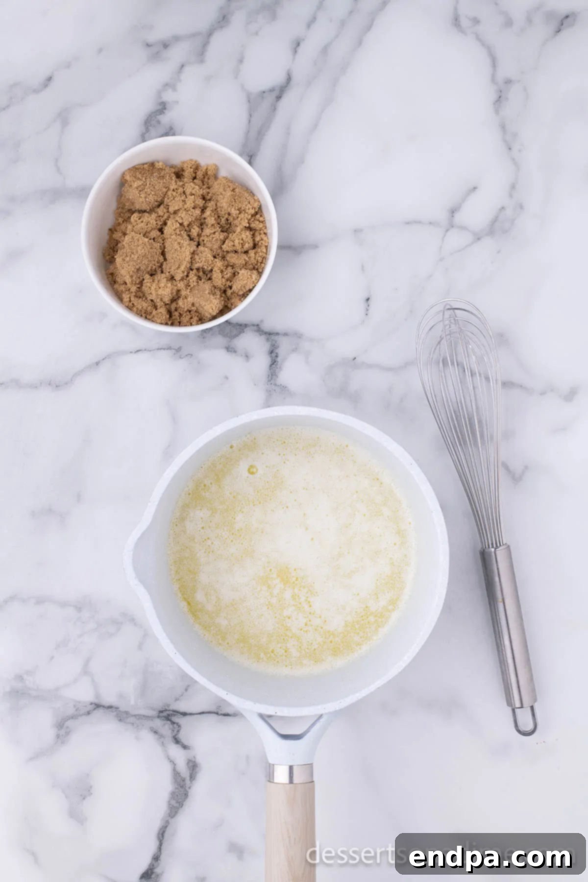 Make Your Own Twix Bars 8 Melted butter in a small saucepan, ready for the caramel ingredients.