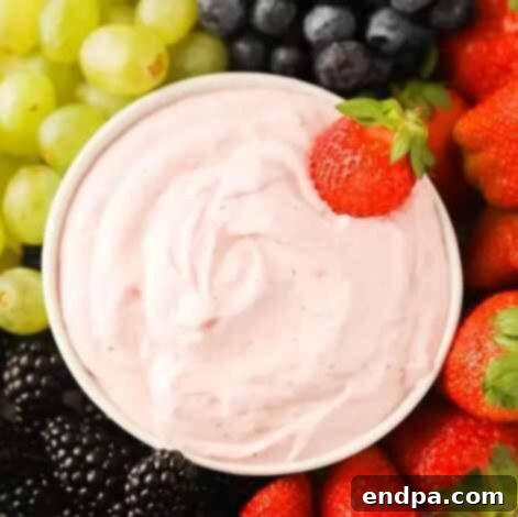 Blush Confections 3 Delicious Strawberry Yogurt Dip, ideal for fresh fruit.