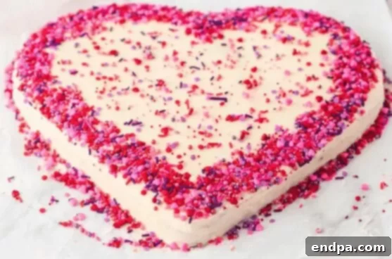 Blush Confections 6 A beautifully decorated Heart Shaped Cake, made without special equipment.