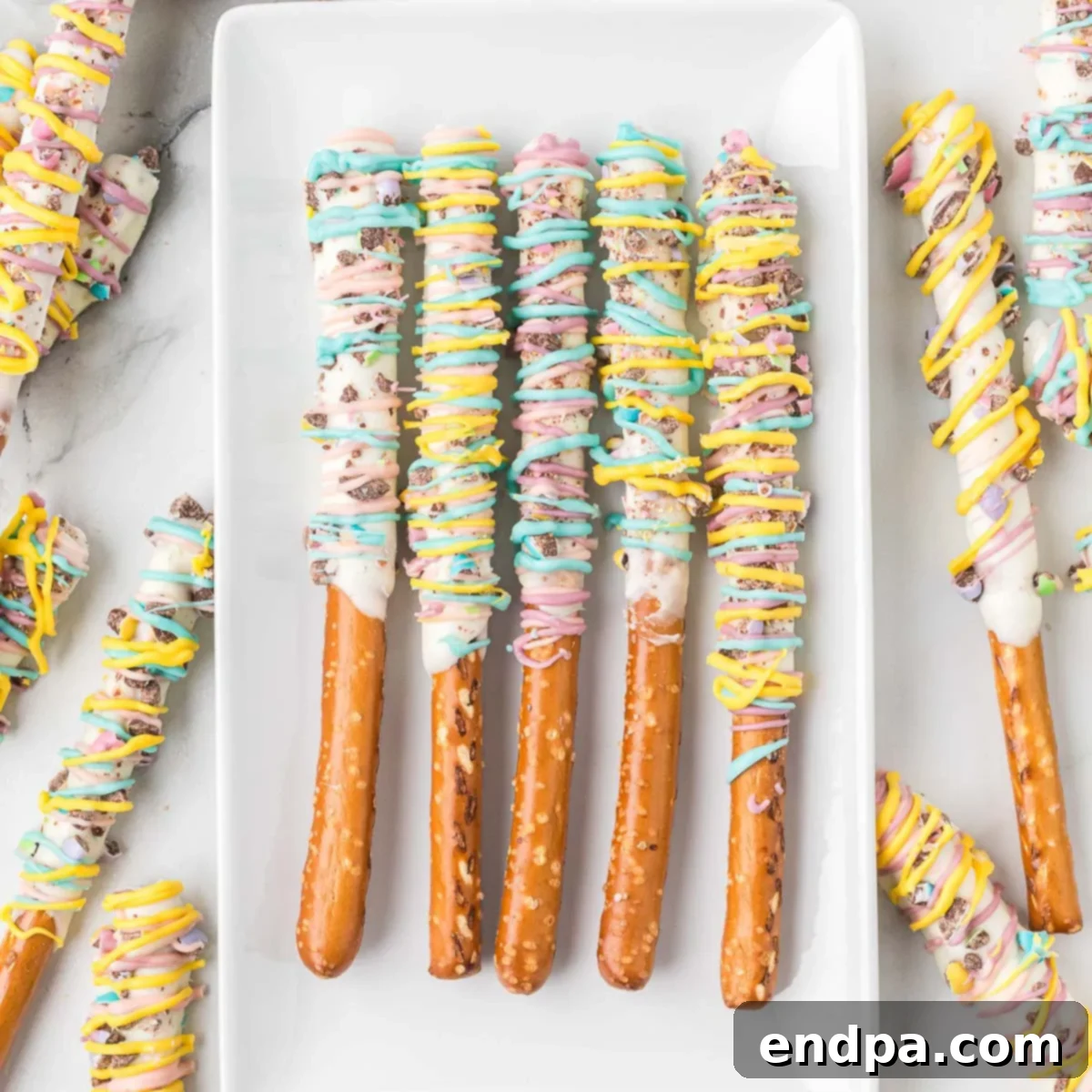 Easter Pretzel Rods