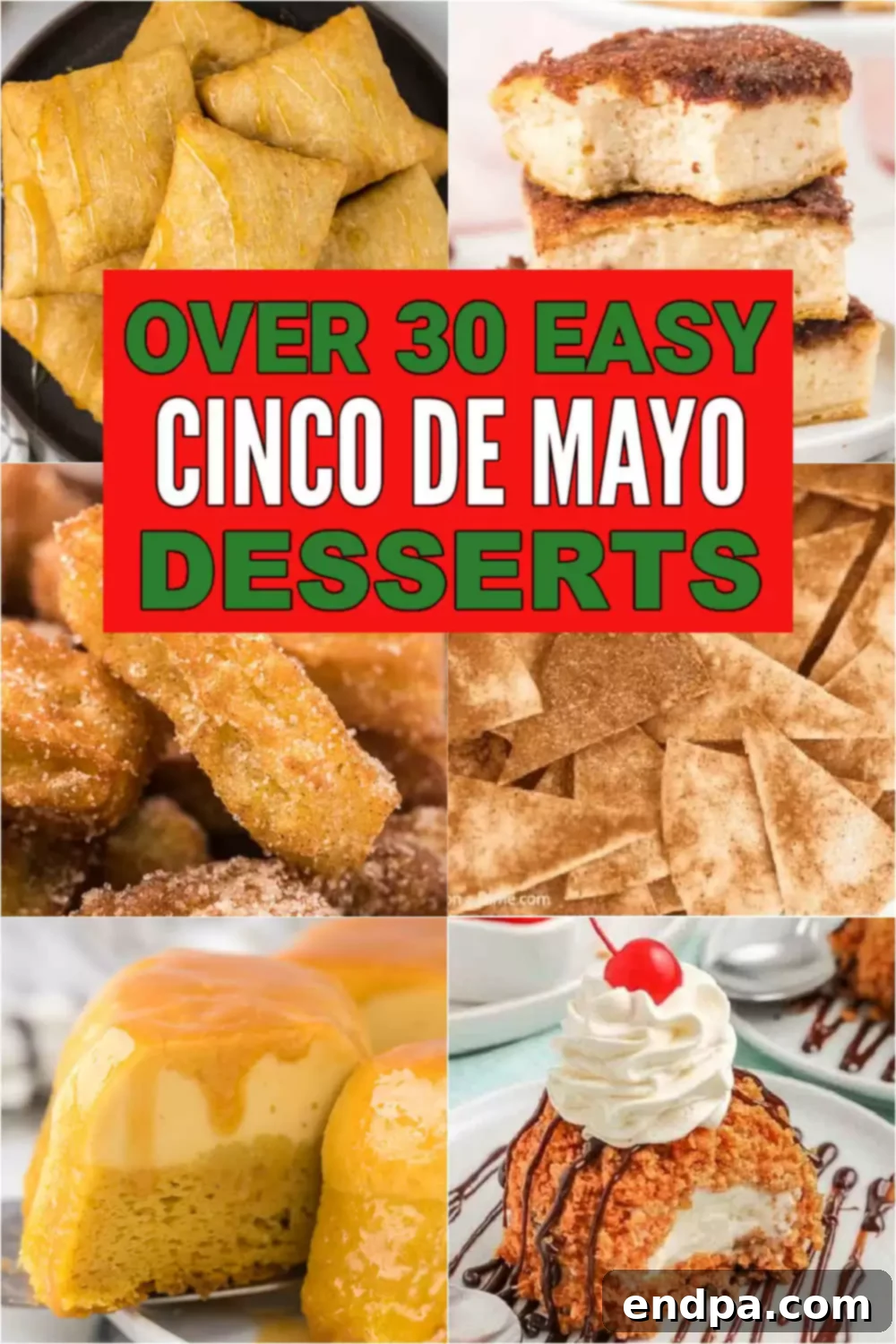 A vibrant display of easy and delicious Cinco de Mayo desserts, including cakes, cookies, and popsicles, perfect for any celebration. #dessertsaondime #cincodemayo #cincodemayodesserts #easydesserts