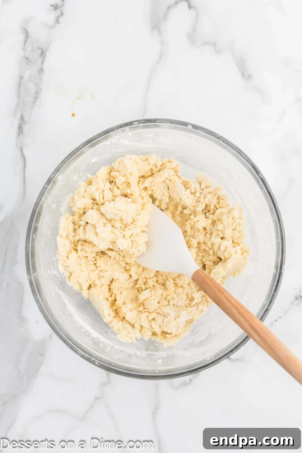 Perfectly Soft Sugar Cookie Bars 5 Dry ingredients, including flour, baking powder, and salt, added to the wet mixture.