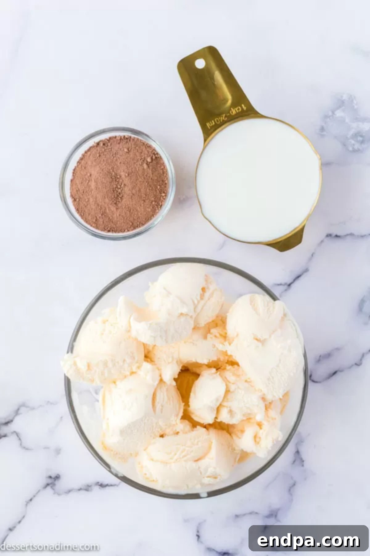 Crafting Your Own Wendy Frosty 3 Three core ingredients for Wendy's frosty recipe: softened vanilla ice cream, whole milk, and Nesquik chocolate powder.