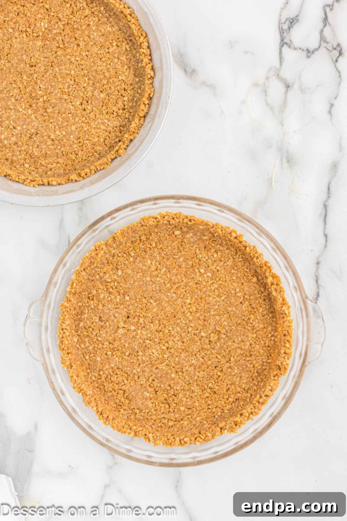 Golden Butter Crunch Pie 12 Pressing the oat cookie crust mixture into a pie plate to form the base.