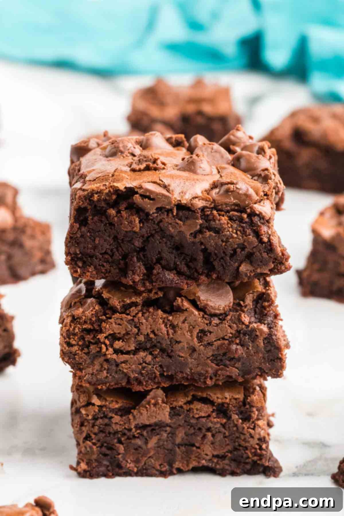 Close-up photo of Starbucks brownies on a cooling rack.