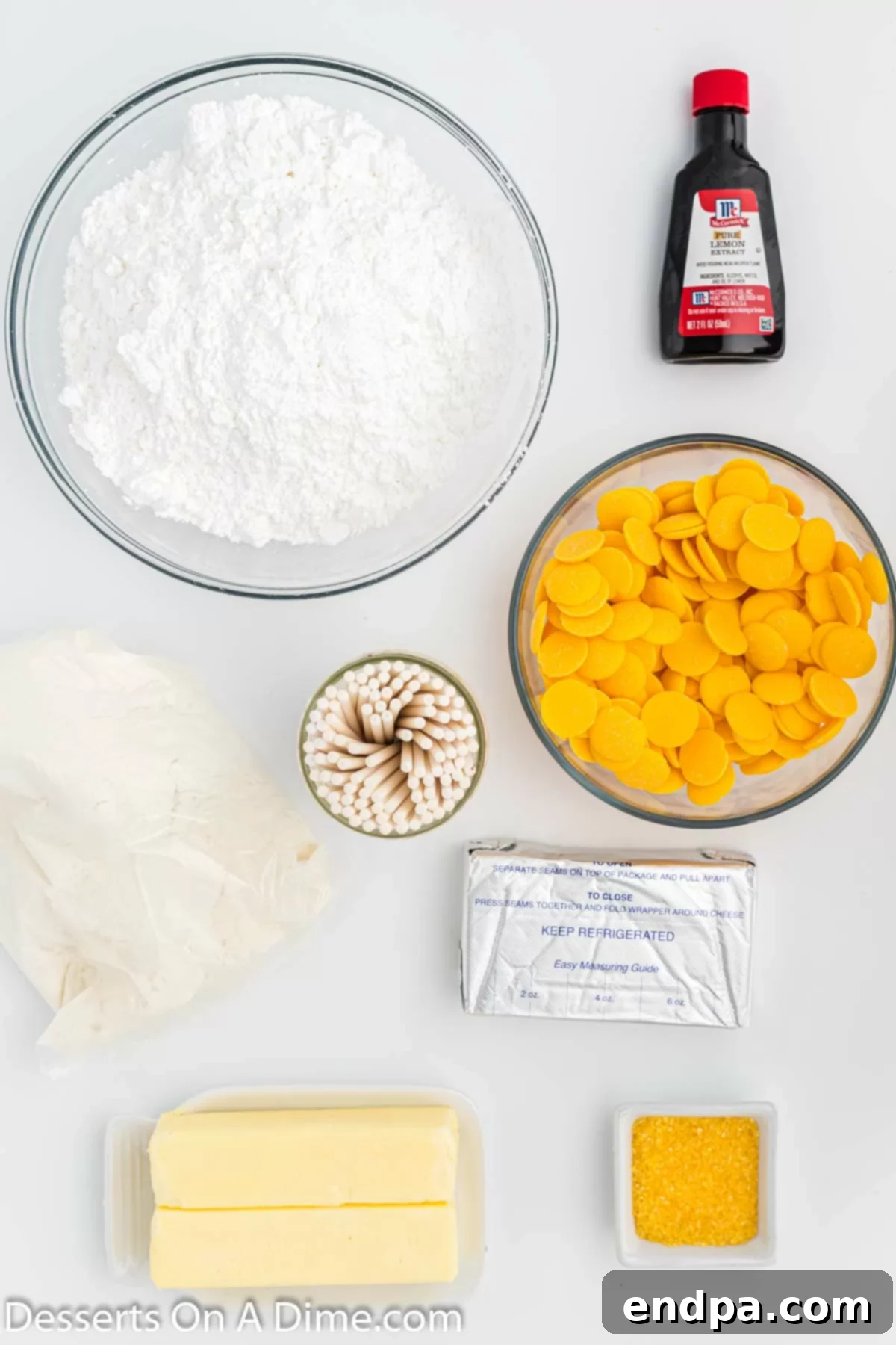 Copycat Starbucks Lemon Cake Pop Recipe 3 Ingredients for Starbucks lemon cake pops - white cake mix, cream cheese, butter, powdered sugar, cake pop sticks, sprinkles.