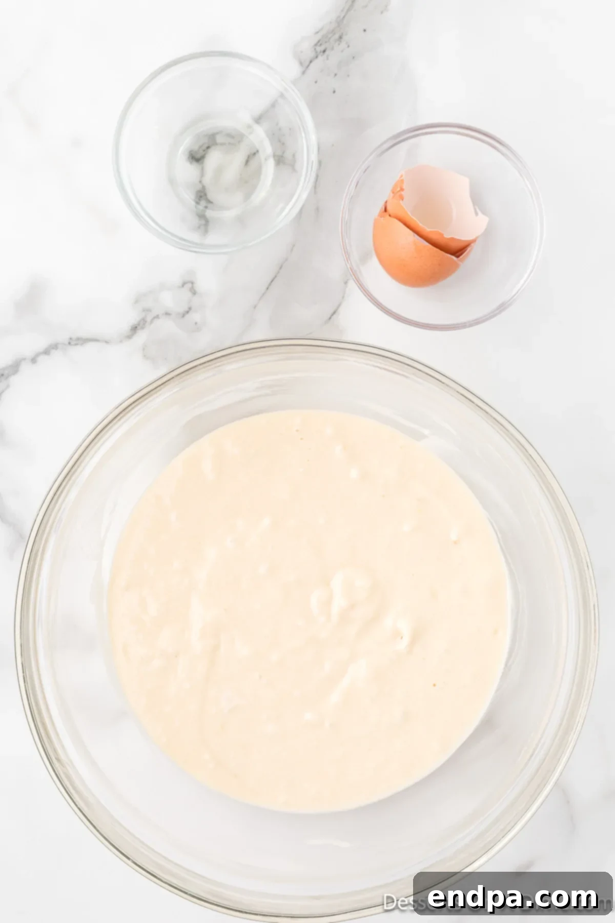 Ingredients combined together.