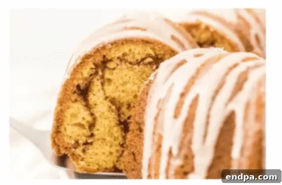Beyond Pie: Thanksgiving Cake Recipes 6 A beautifully glazed Cinnamon Bundt Cake, showcasing its elegant form.