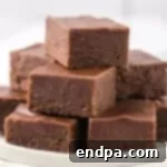 Two-ingredient chocolate peanut butter fudge squares