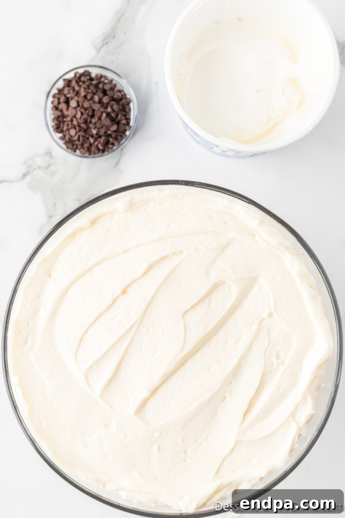 Crimson Velvet Dream 15 Another cream cheese layer added. The final creamy layer, perfectly smooth.