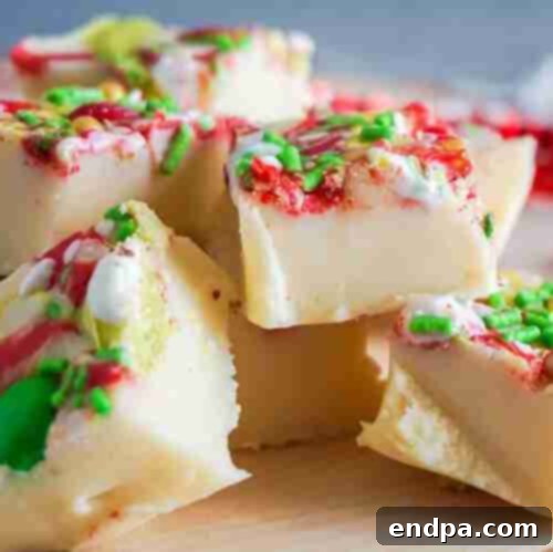 Grinchmas Dessert Delights 27 Grinch Fudge, green and red layered fudge.