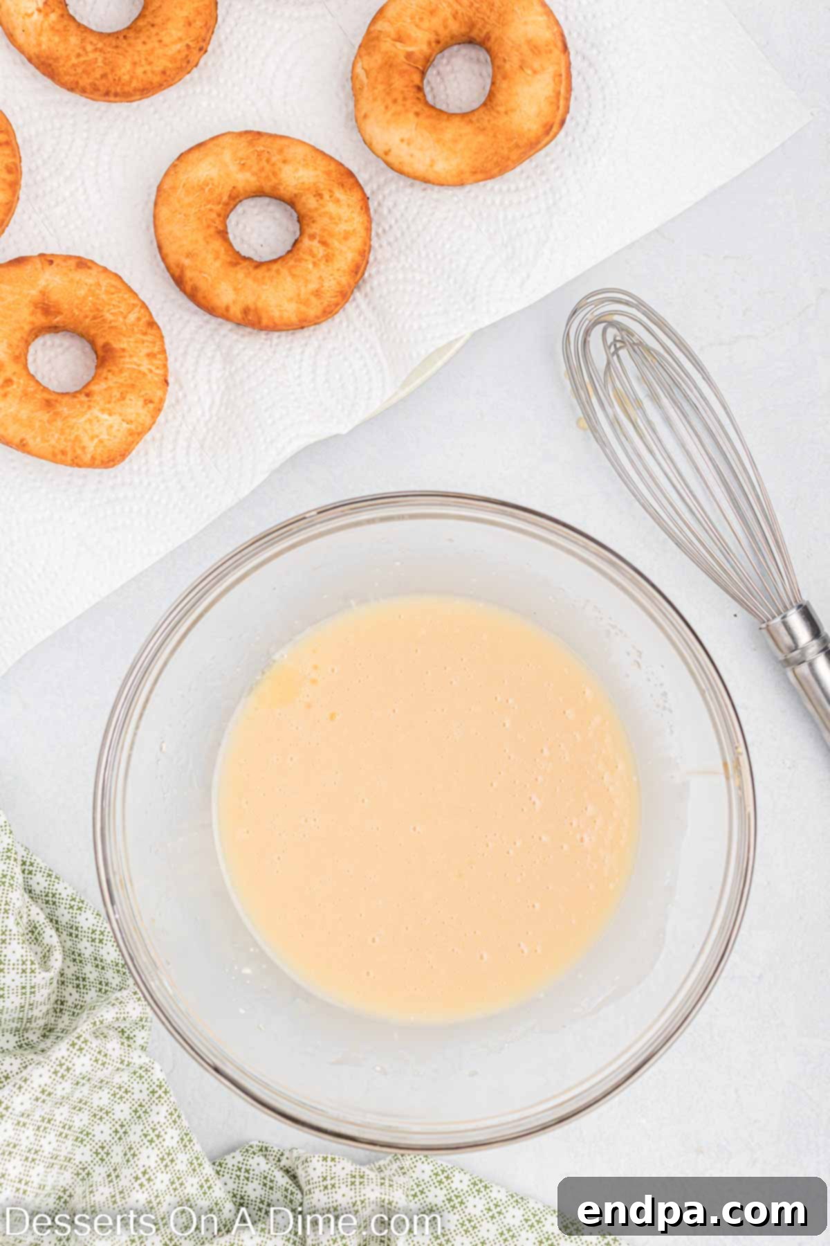 Glaze combined in a bowl.