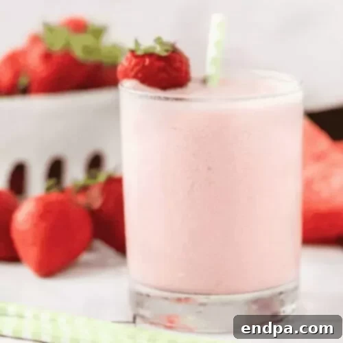 37 Luscious Strawberry Desserts 7 A vibrant strawberry watermelon smoothie.