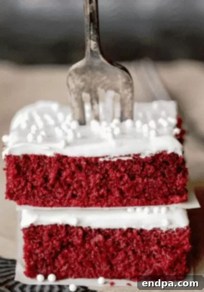 Love Baked Delights 17 Red Velvet Sheet Cake with homemade cream cheese frosting.