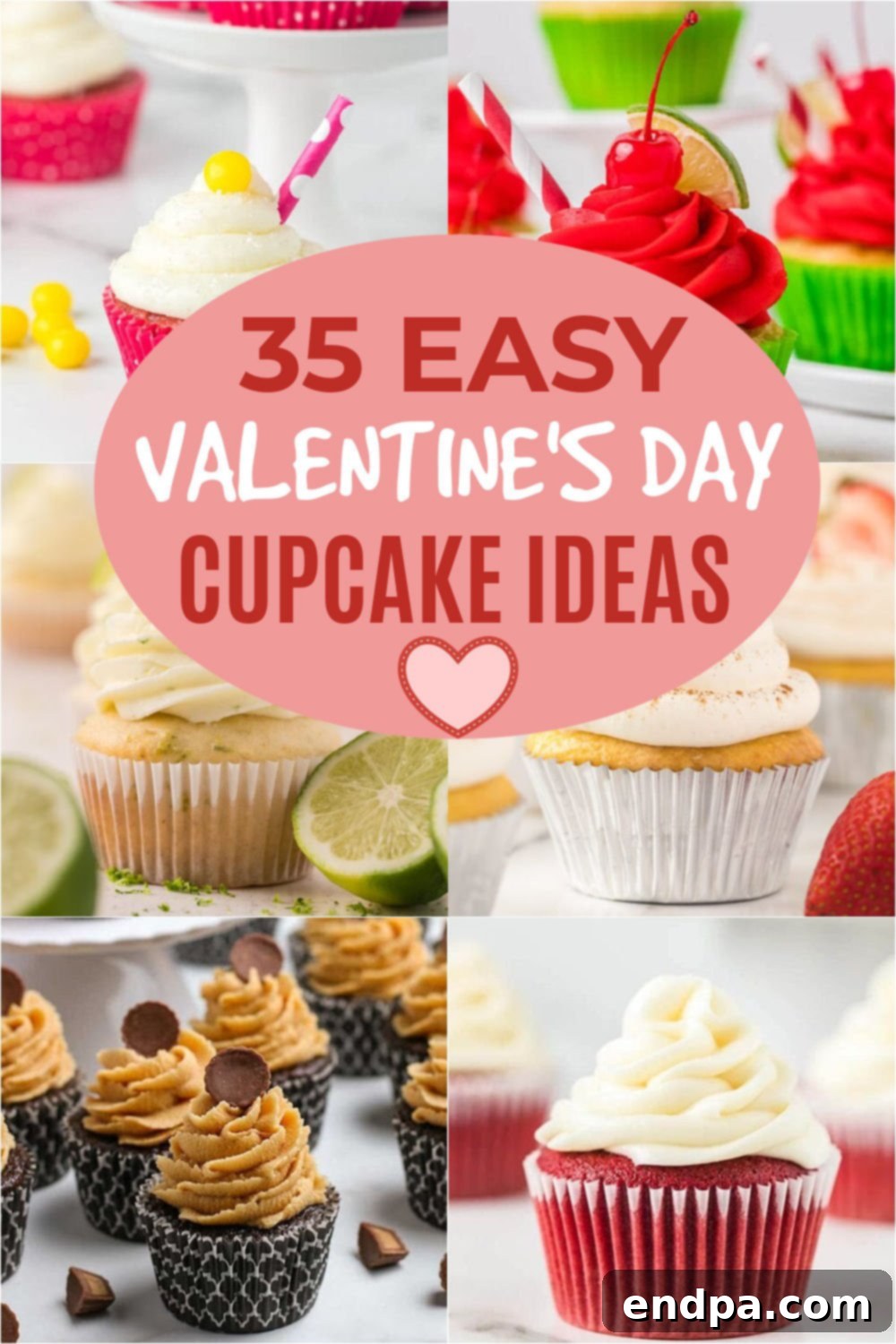 Sweet Valentines Cupcake Creations 2 35 Valentines Day Cupcake Ideas that are perfect for parties and more. These festive Valentine cupcakes taste amazing and will impress. From class parties to special dinners and more, there are ideas for everyone to celebrate Valentine's Day. #dessertsonadime #valentinesdaycupcakeideas #valentinesdaydesserts