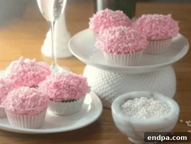 Sweet Valentines Cupcake Creations 12 Pink Champagne Cupcakes, gorgeous and delicious.