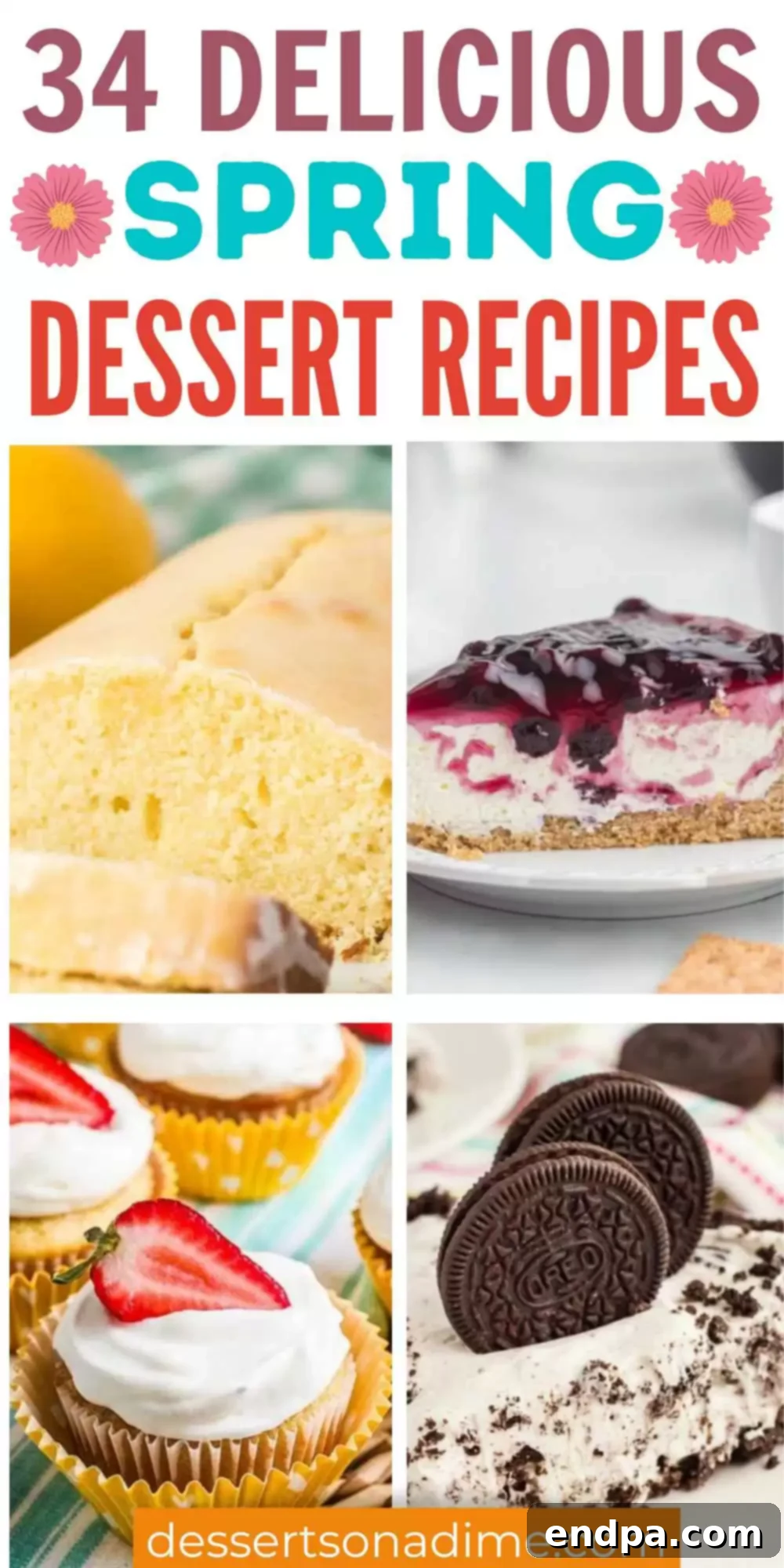 Irresistible Spring Dessert Creations 4 A stunning spread of 34 best spring desserts, ideal for Easter, Mother's Day, or any occasion. This collection includes layered cakes, refreshing ice creams, zesty lemon bars, and many other favorite spring treats, offering a delicious variety for all palates.