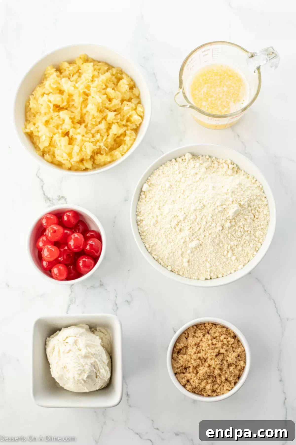 Effortless Pineapple Upside Down Delight 3 Ingredients for Pineapple upside down dump cake.