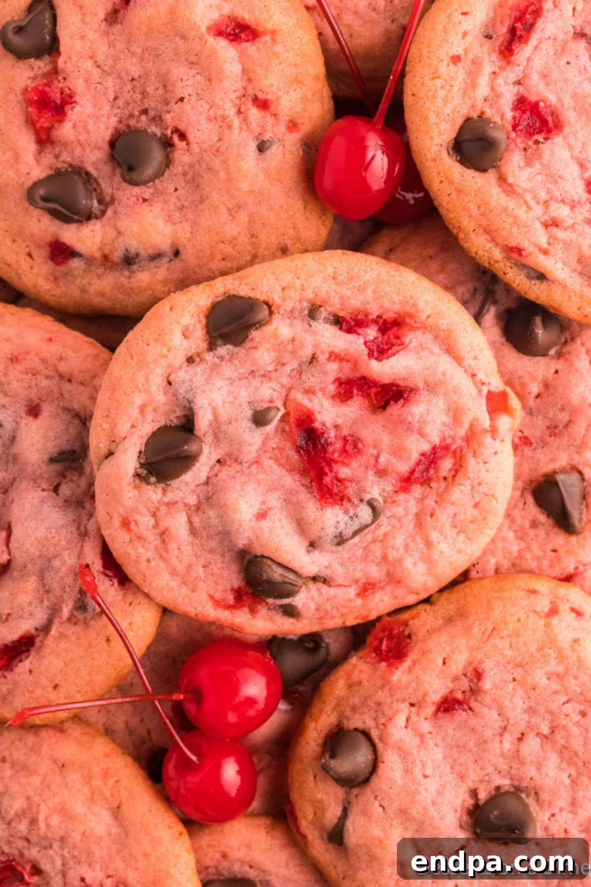 Cookies in a pile ready to enjoy. 