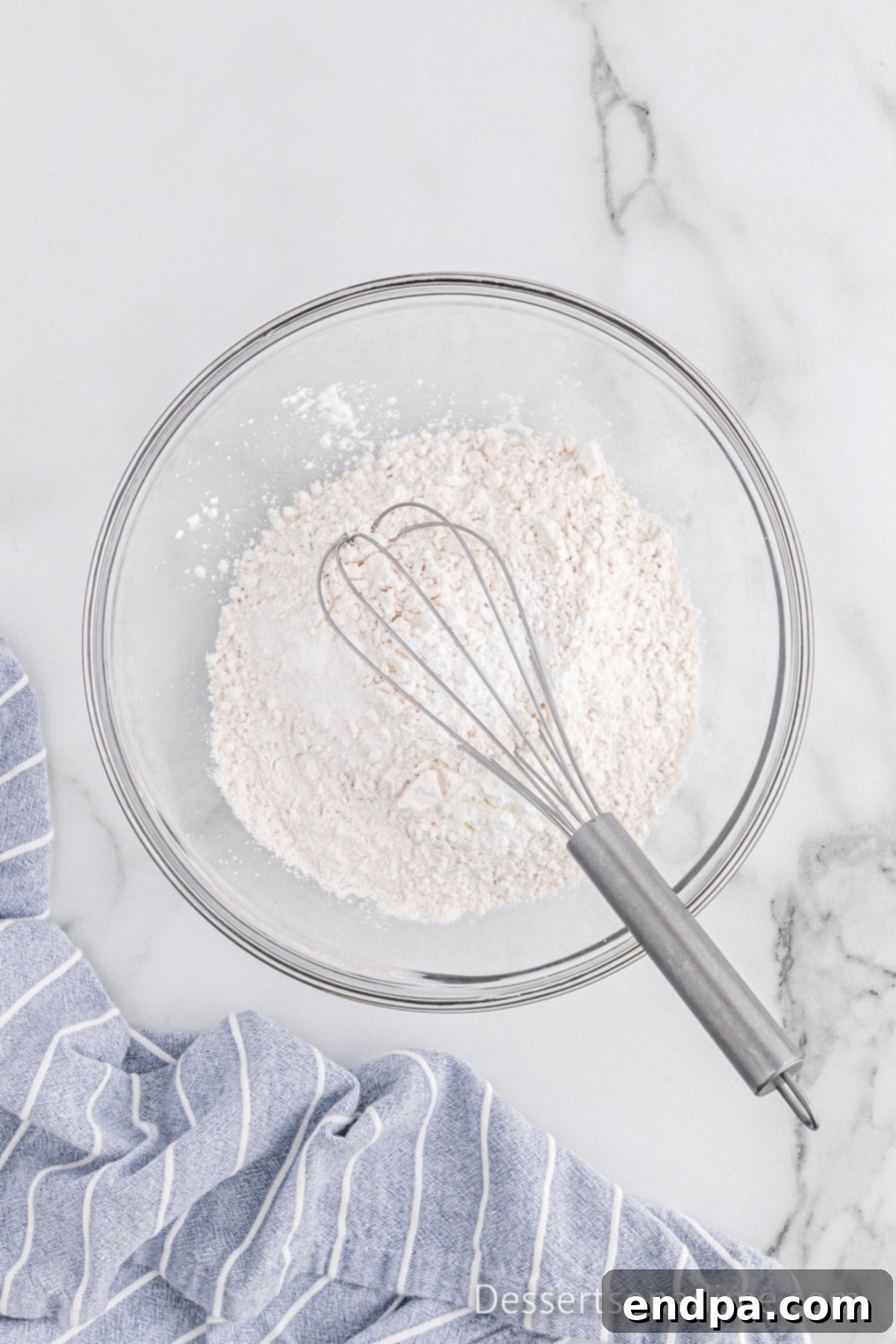 Ultimate Snickers Cookies 4 Mixing bowl with flour.