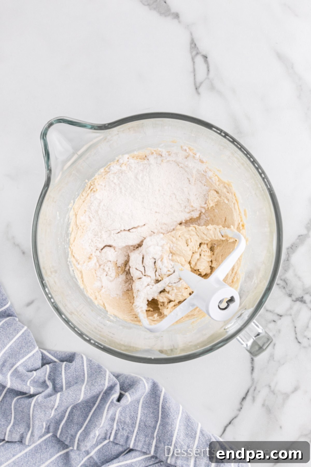 Ultimate Snickers Cookies 6 Wet and dry ingredients combined.