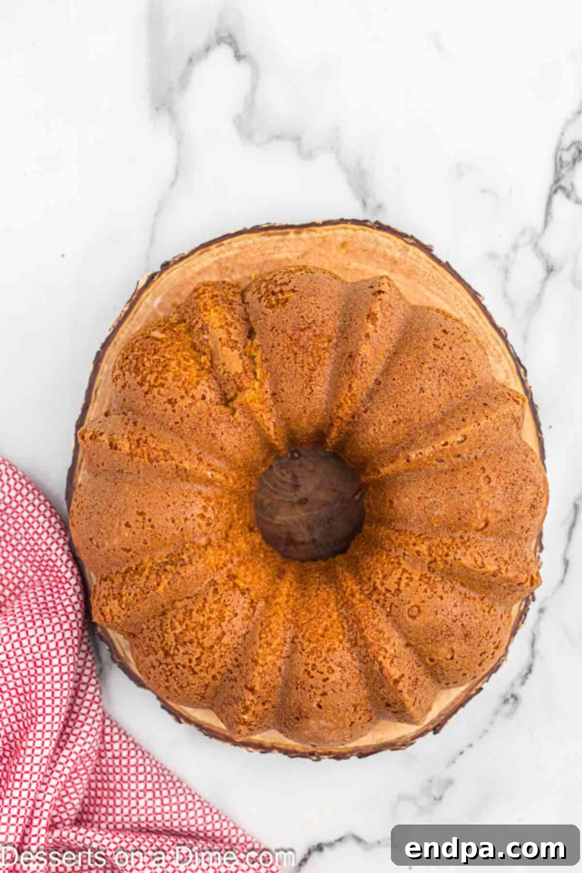 Classic 7 Up Pound Cake 7 A freshly baked 7 Up cake, carefully inverted and removed from the bundt pan, resting on a wire cooling rack.