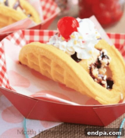 33 Scrumptious Ice Cream Treats 22 Ice cream waffle cones with cherries and whipped cream.