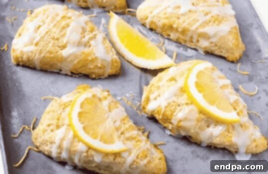 Soft, fluffy, and moist Lemon Scones, perfect for breakfast or tea.