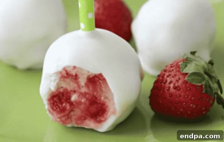 Crafting Irresistible Cake Pops 7 Delicious Strawberry Shortcake Cake Pops, offering a burst of fresh berry flavor.