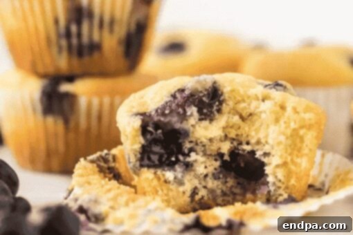 Lemon blueberry muffins with a crumb topping.