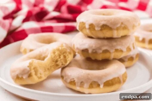Glazed Baked Donuts.