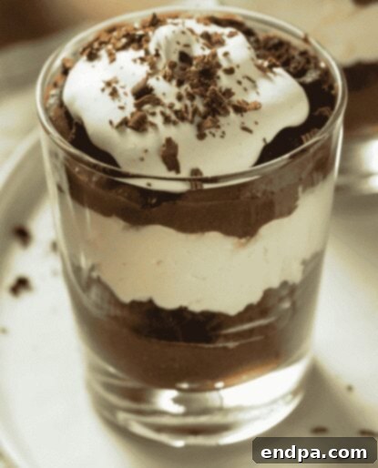 Sweet Success Treats 8 A layered 'Death by Chocolate' trifle with brownies, pudding, and whipped cream.