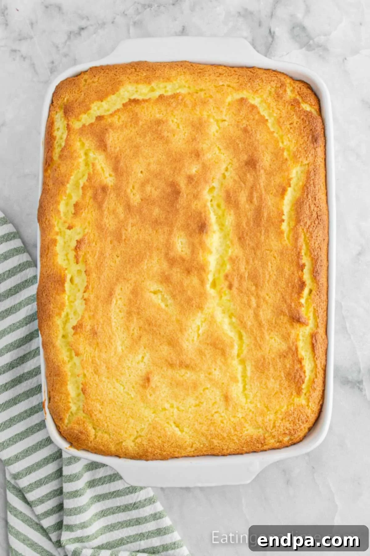 Sunshine Lemon Angel Delight 6 Cake baked and cooling.