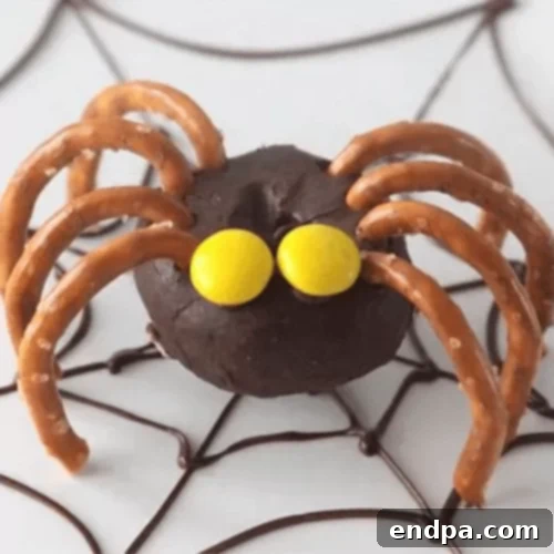 Donuts made into spiders.