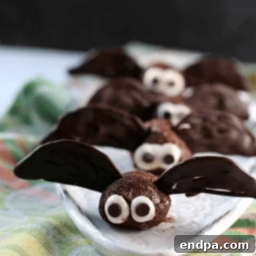 Brownies in the shape of bats.