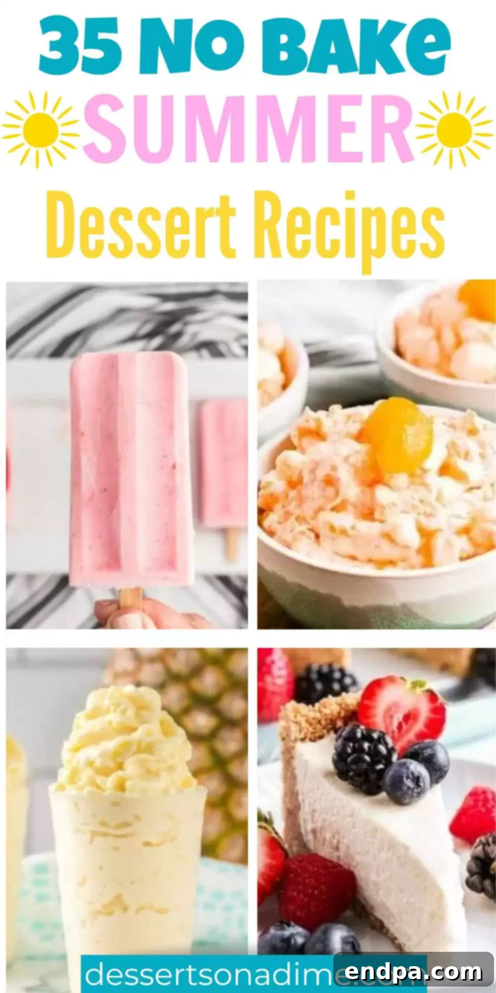 44 Refreshing No-Bake Summer Treats 19 Keep your kitchen cool with these absolutely delicious no-bake summer desserts. Everyone will adore these simple, easy-to-make treats, perfect for serving a crowd. #dessertsonadime #summernobakedesserts #nobakedesserts
