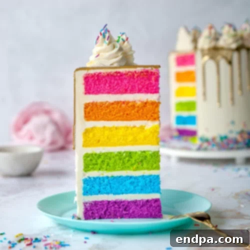 37 Whimsical Unicorn Treats 9 Rainbow Cake
