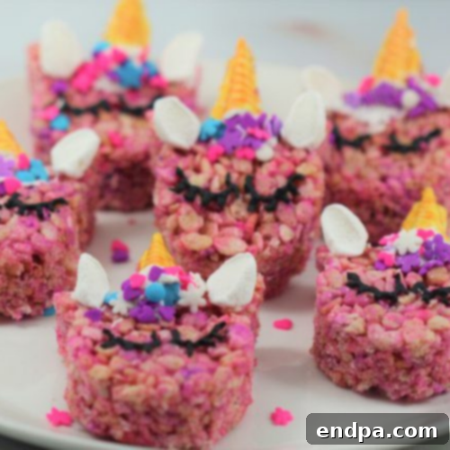 37 Whimsical Unicorn Treats 10 Unicorn Rice Krispies Treats