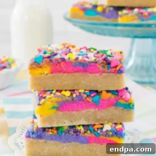 37 Whimsical Unicorn Treats 22 Unicorn Sugar Cookie Bars