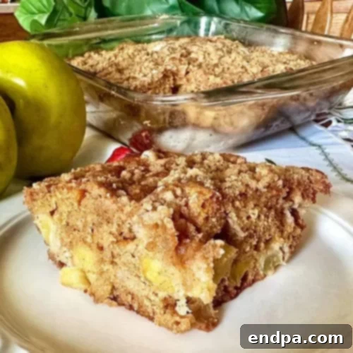 51 Effortless Apple Delights 19 Apple Coffee Cake with crumb topping