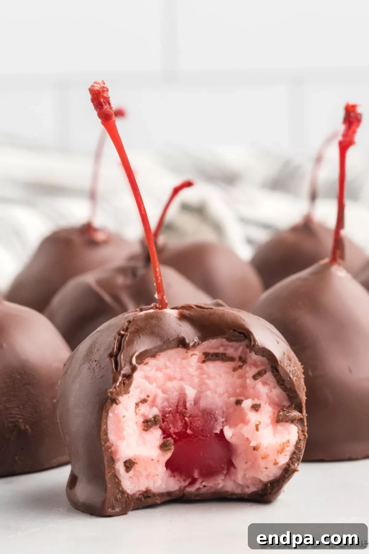 Chocolate covered cherries ready to enjoy. 