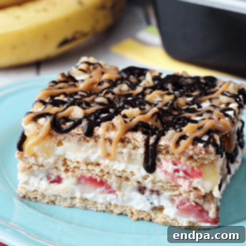 Banana Split Icebox Cake