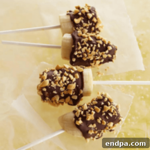 Dark Chocolate Banana Nut Pops
