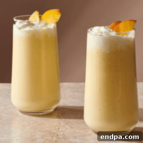 Peachy Keen: 51 Simple Dessert Ideas 11 Homemade Peach Milkshake, a creamy and refreshing beverage