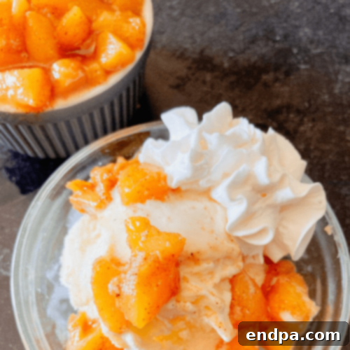 Peachy Keen: 51 Simple Dessert Ideas 16 Peach Compote, a flavorful peach sauce made with only 4 ingredients